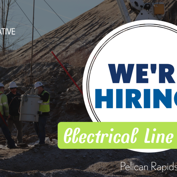 We’re hiring an electrical lineworker!
